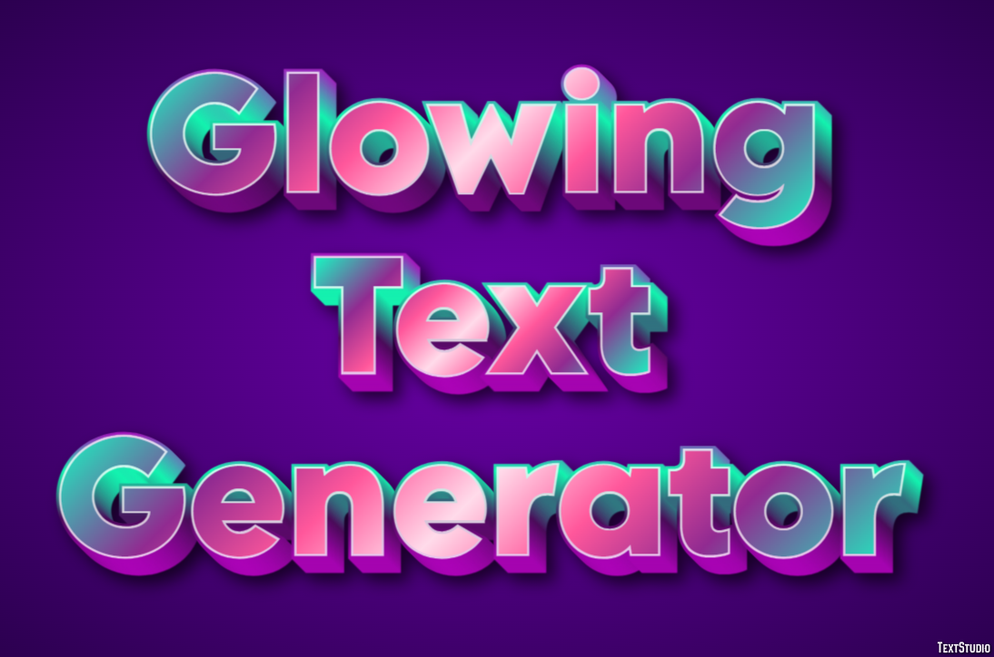 Glowing Text Generator Text effect