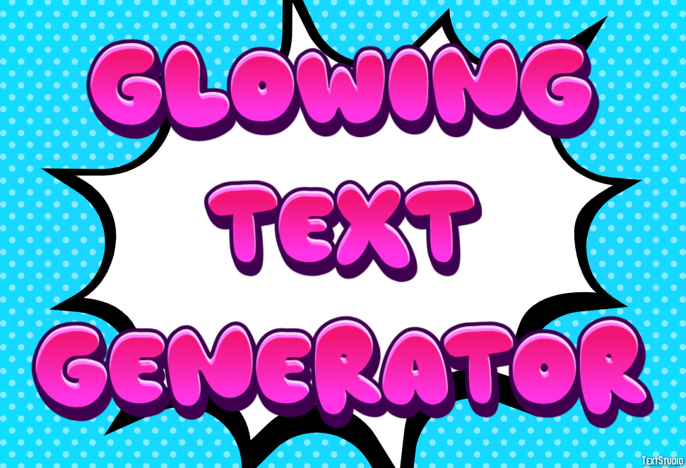 Glowing Text Generator Text effect
