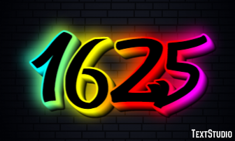 1625 Текстовый эффект