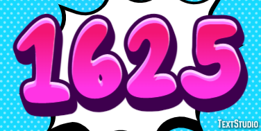 1625 Текстовый эффект