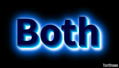 Both Text Effect
