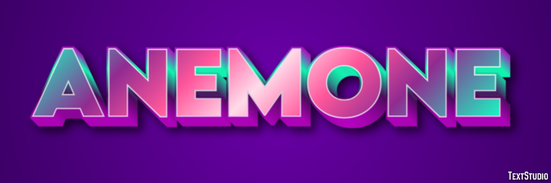 Anemone Texteffekt