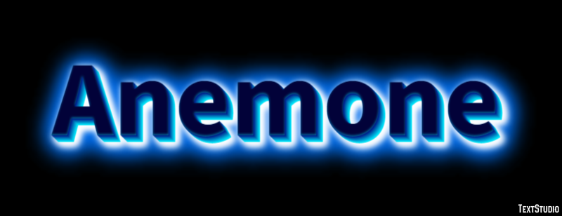 Anemone Texteffekt