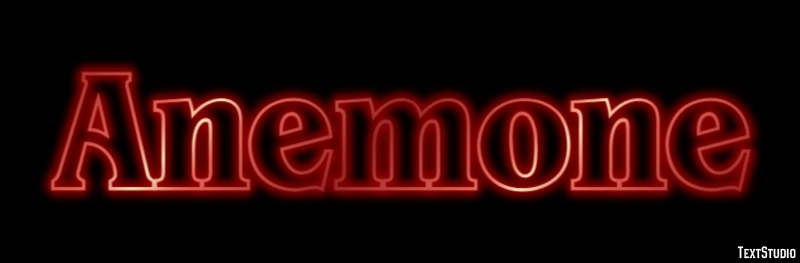 Anemone Texteffekt