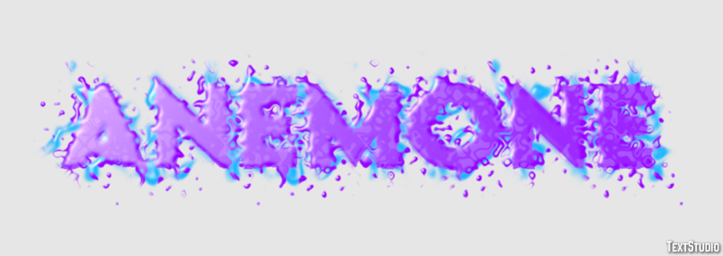 Anemone Texteffekt