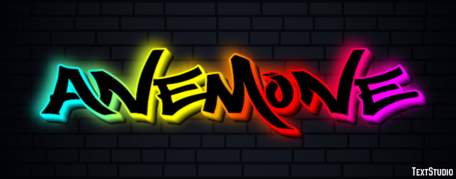 Anemone Texteffekt