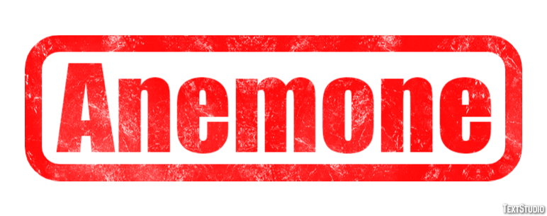 Anemone Efekt tekstowy