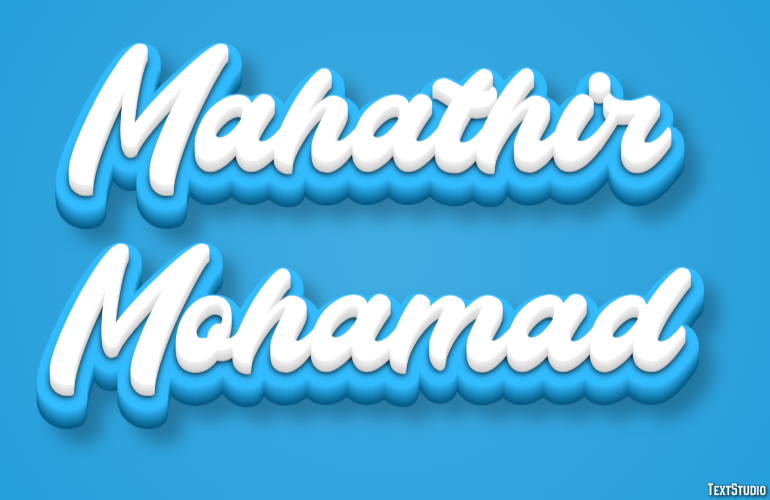 Mahathir Mohamad Efecto de Texto