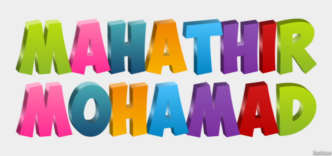 Mahathir Mohamad Efecto de Texto