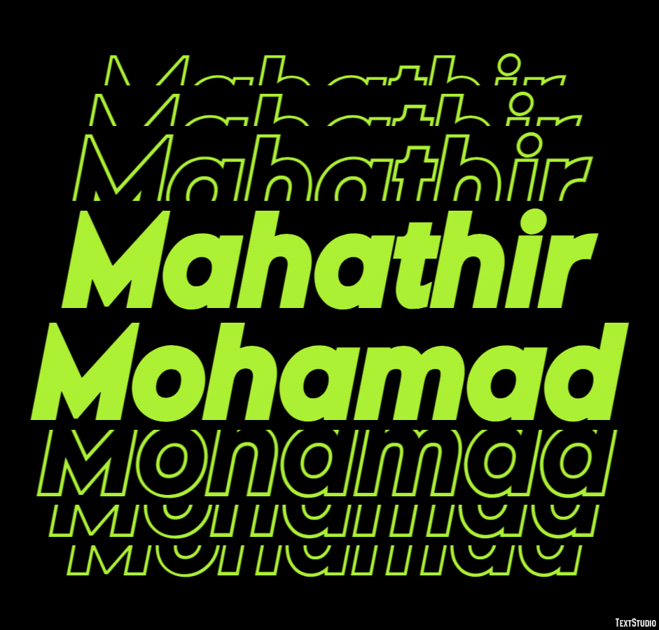 Mahathir Mohamad Efecto de Texto
