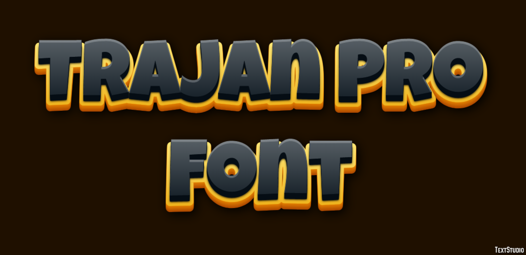Trajan Pro Font Effetto testo