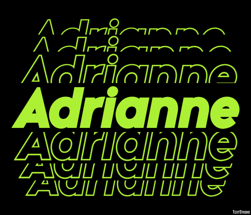 Adrianne Text Effect