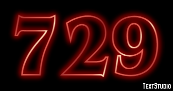 729 Efecto de Texto