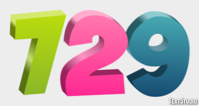 729 Efekt tekstowy
