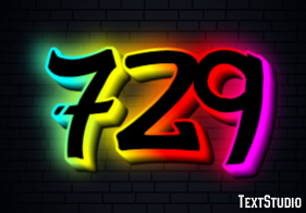 729 Efekt tekstowy