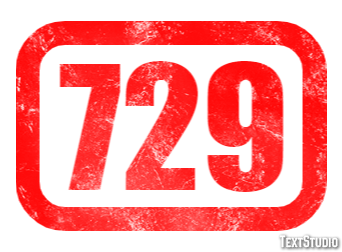 729 Texteffekt