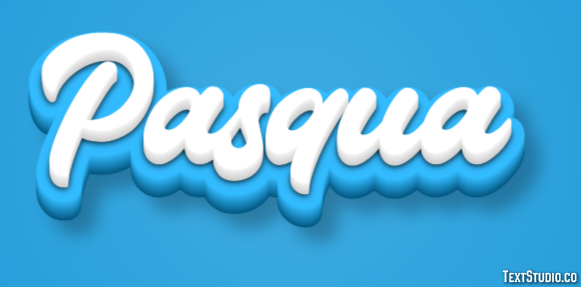 Pasqua Effetto testo