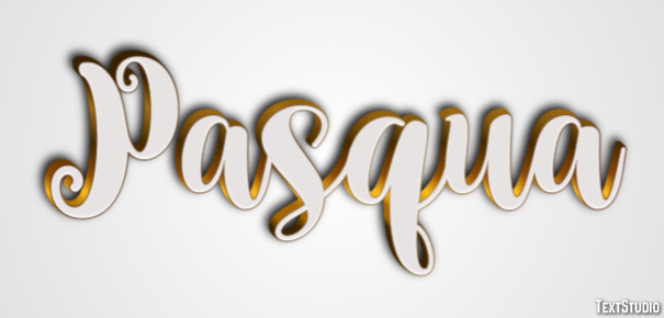 Pasqua Texteffekt