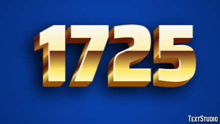 1725 Tekst Effect