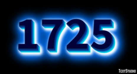 1725 Tekst Effect