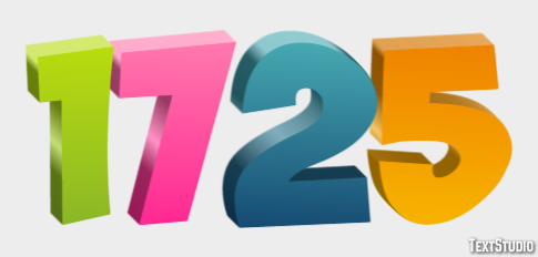 1725 Effetto testo