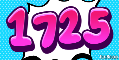 1725 Tekst Effect