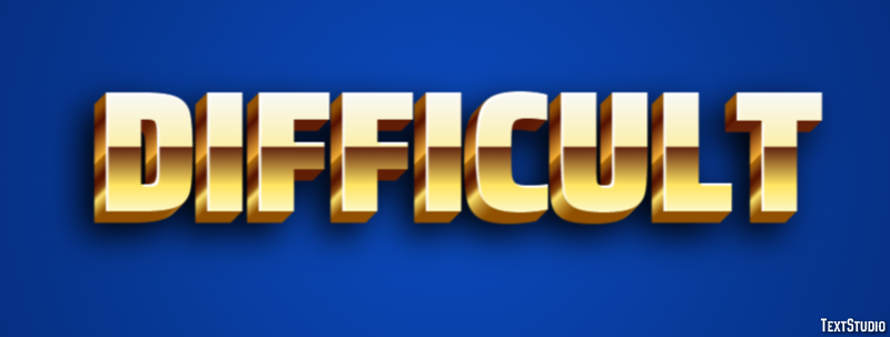 Difficult Efecto de Texto