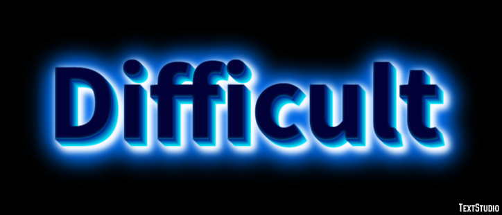 Difficult Efecto de Texto