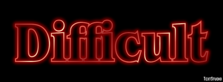 Difficult Efecto de Texto