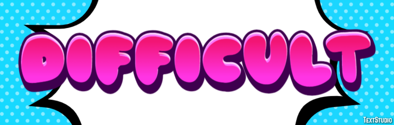 Difficult Efecto de Texto