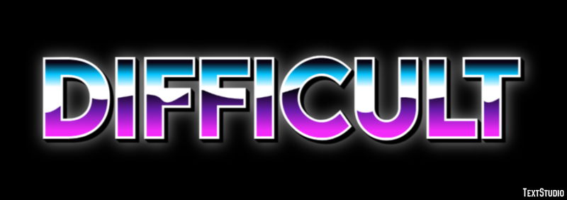 Difficult Efecto de Texto