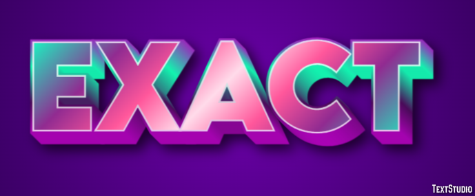 Exact テキスト効果