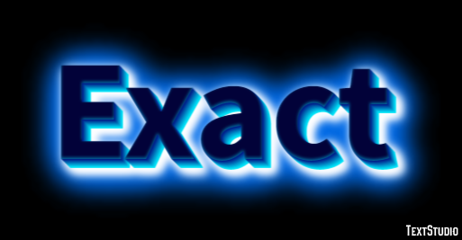 Exact Text Effect