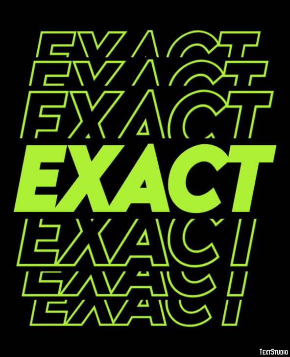 Exact Texteffekt
