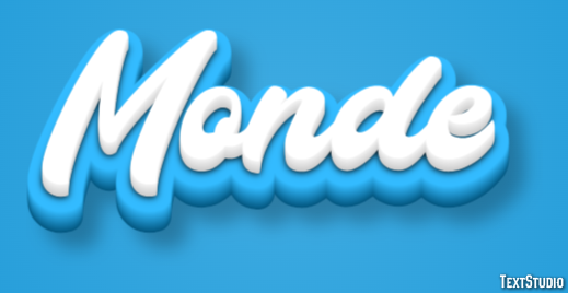 Monde Effet de texte