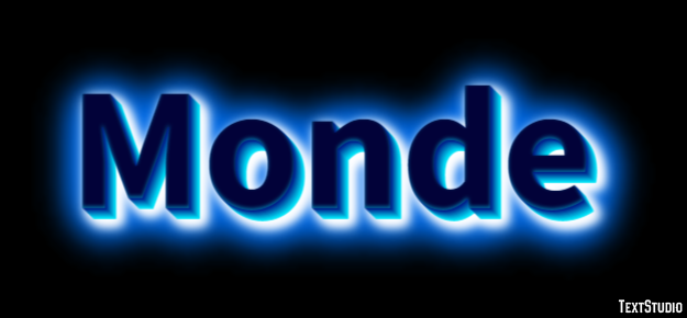 Monde テキスト効果