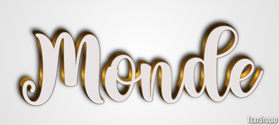 Monde Effet de Texte