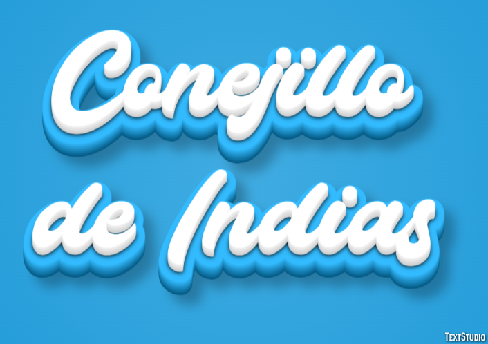 Conejillo de Indias Efecto de texto