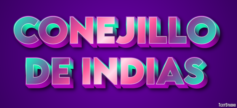 Conejillo de Indias Efecto de Texto