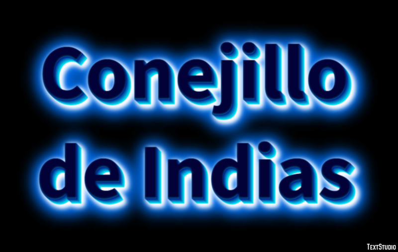 Conejillo de Indias Efecto de texto