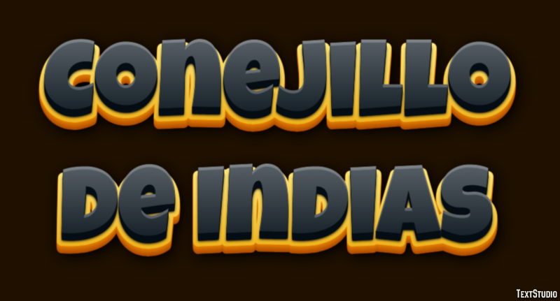Conejillo de Indias Efecto de texto