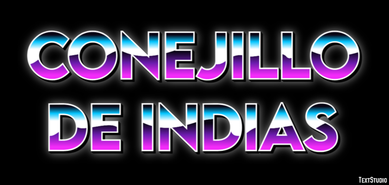 Conejillo de Indias Efecto de texto