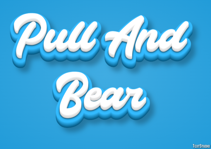 Pull And Bear Text effect