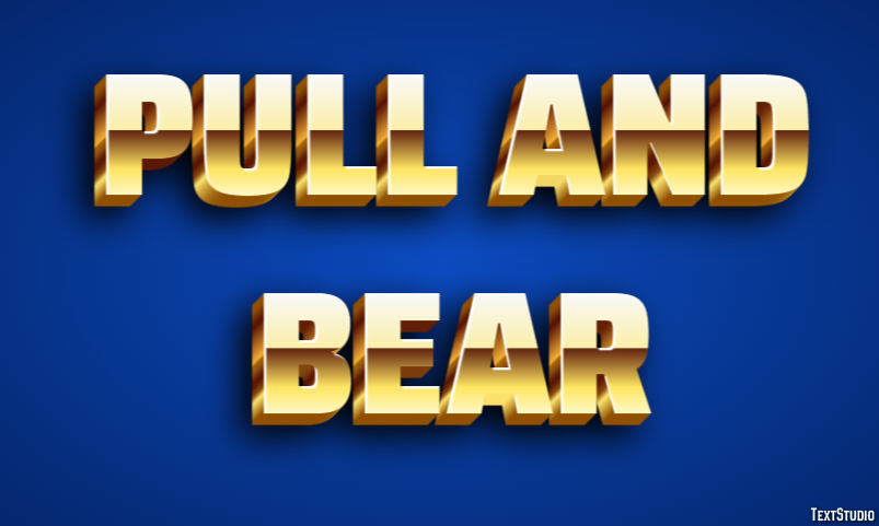 Pull And Bear Text effect