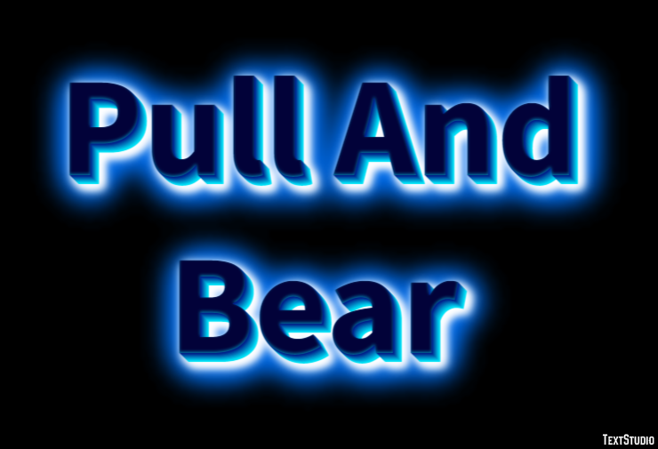 Pull And Bear Text Effect