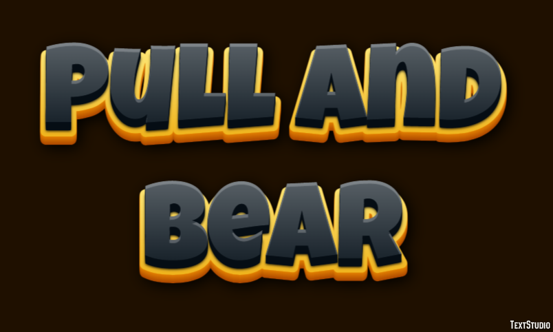 Pull And Bear Text effect