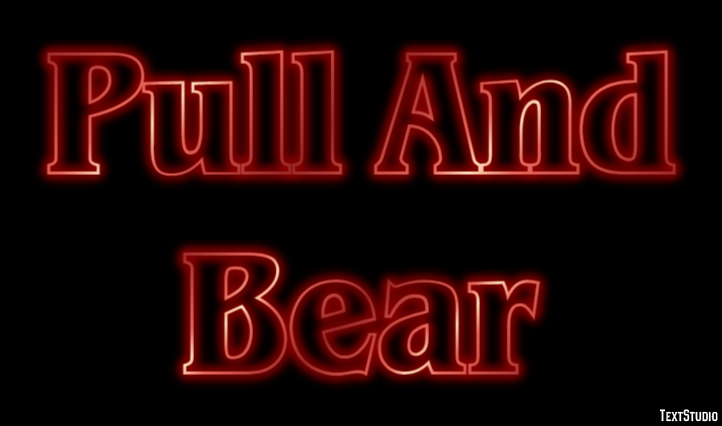 Pull And Bear Text effect