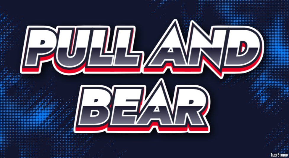 Pull And Bear Text effect