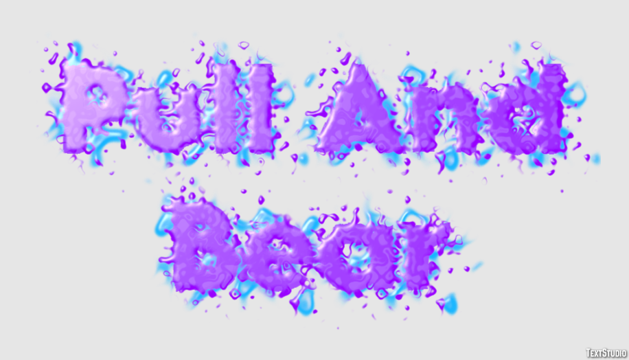 Pull And Bear Text effect