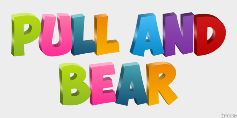 Pull And Bear Text effect